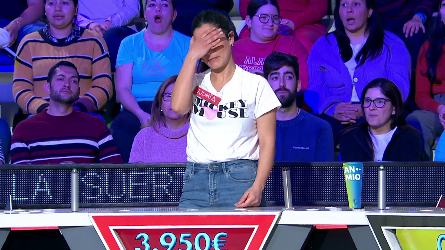 El duro golpe de Nuria: gana 4.000 euros... &iexcl;y seguidamente se equivoca con el panel!