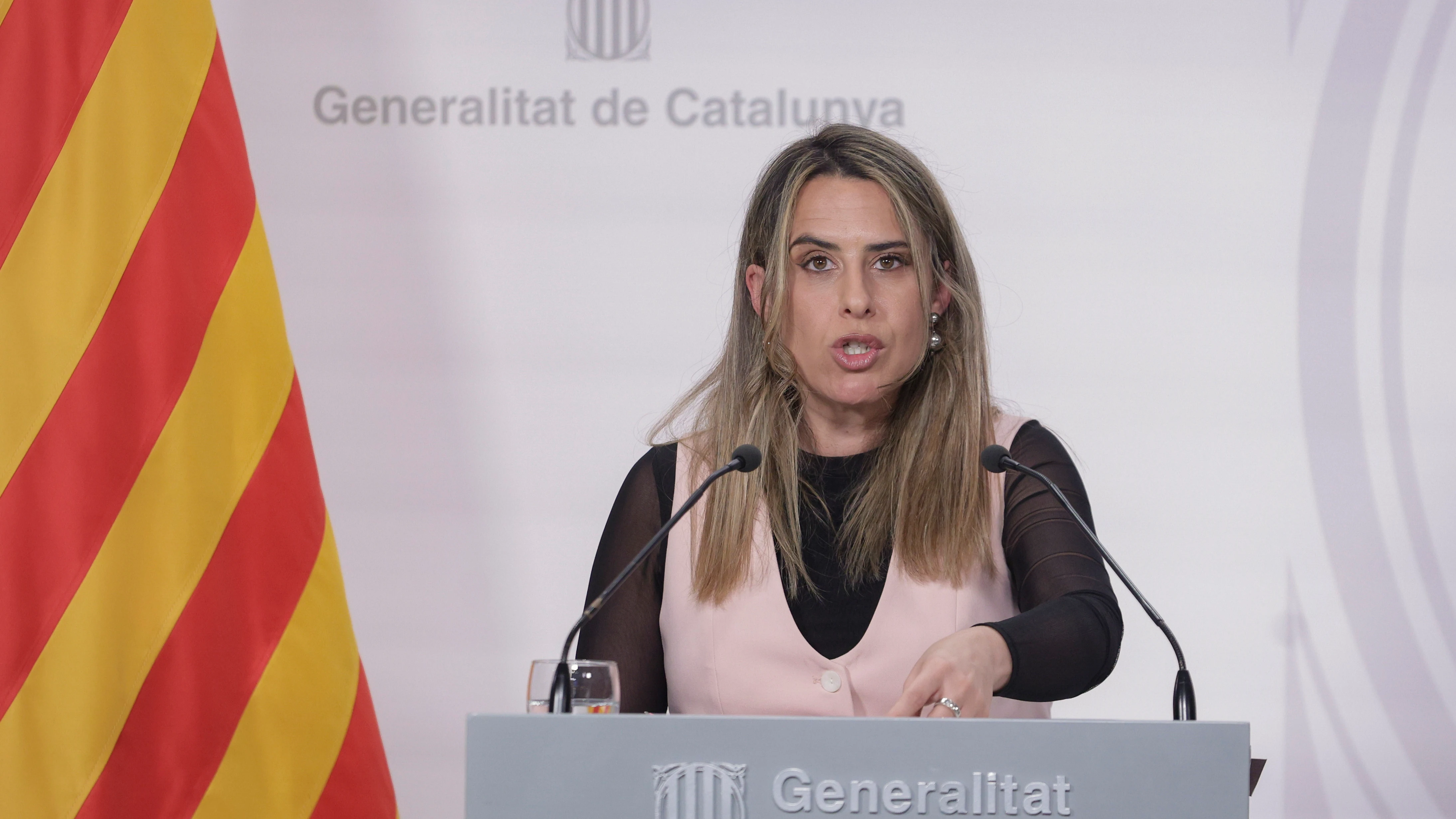 La portavoz del Govern, Patricia Plaja, en rueda de prensa La portavoz del Govern, Patricia Plaja, en rueda de prensa