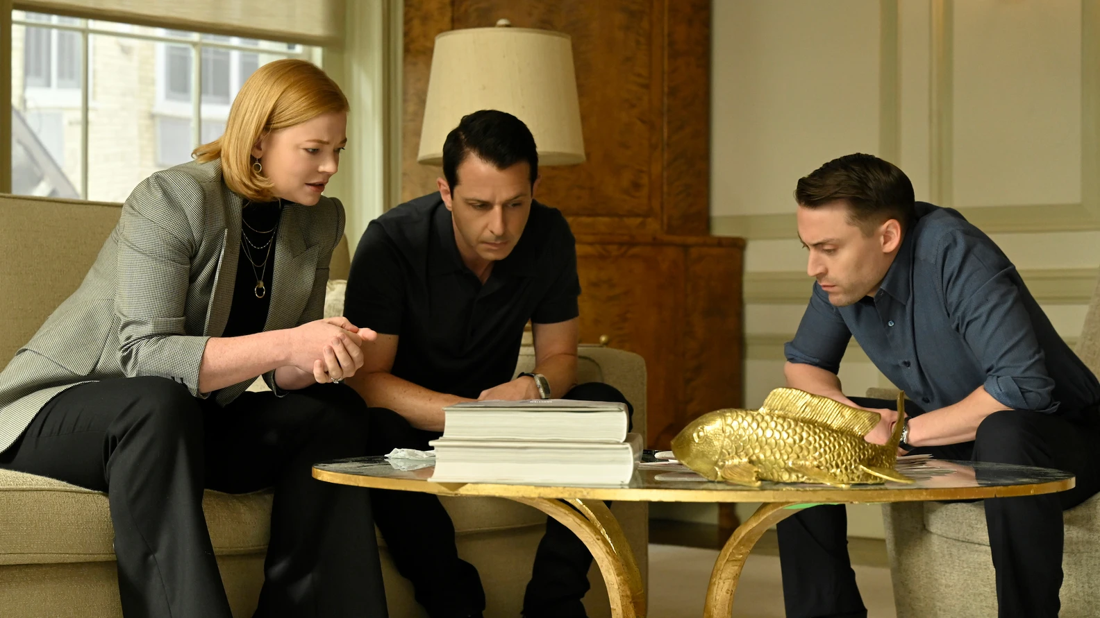 Roman, Shiv y Kendall en 'Succession'
