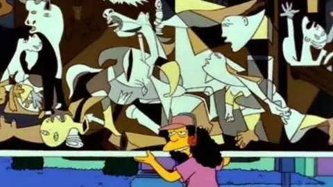 El Guernica en 'Los Simpson' El Guernica en 'Los Simpson'