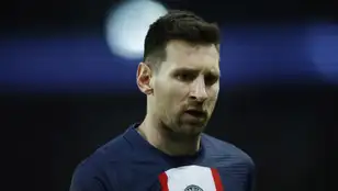 Leo Messi, en un partido con el PSG