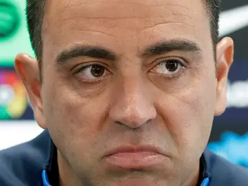 Xavi comparece en rueda de prensa Xavi comparece en rueda de prensa