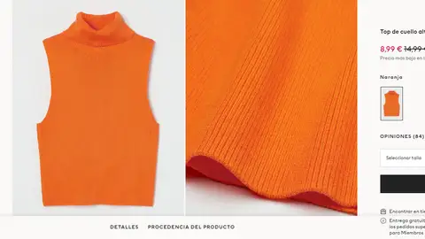 Top de cuello alto Top de cuello alto