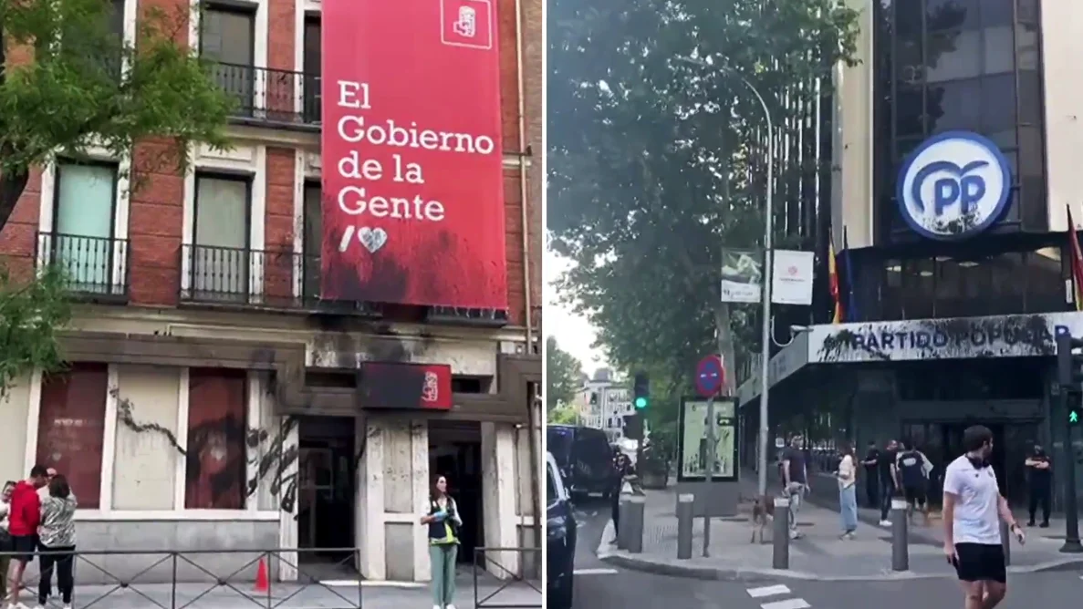 inco personas han sido detenidas por estos actos vandálicos en ambas sedes inco personas han sido detenidas por estos actos vandálicos en ambas sedes