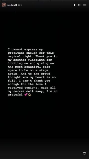 El mensaje de Zendaya tras actuar en Coachella