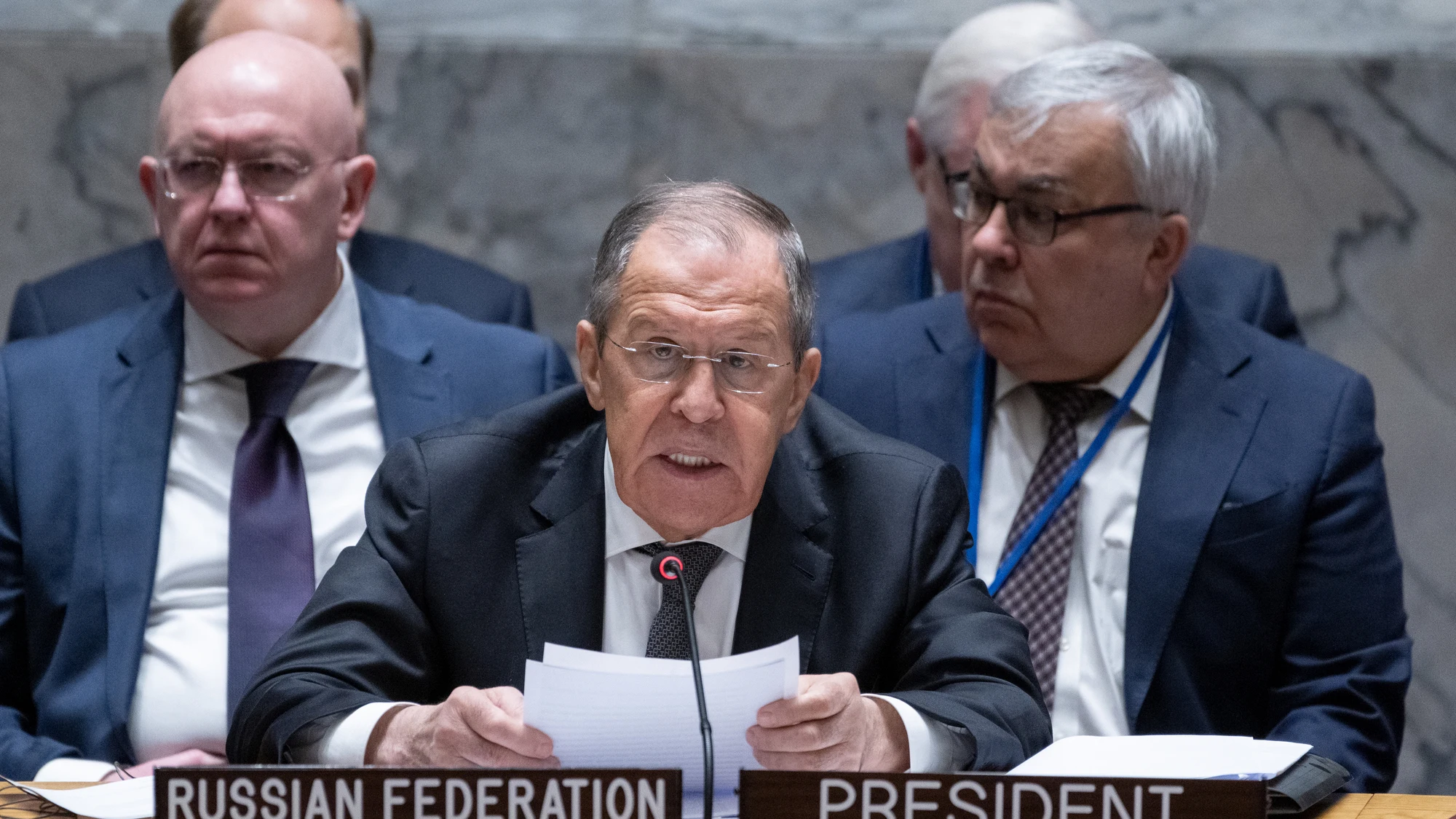 El ministro de Relaciones Exteriores de Rusia, Serguéi Lavrov El ministro de Relaciones Exteriores de Rusia, Serguéi Lavrov
