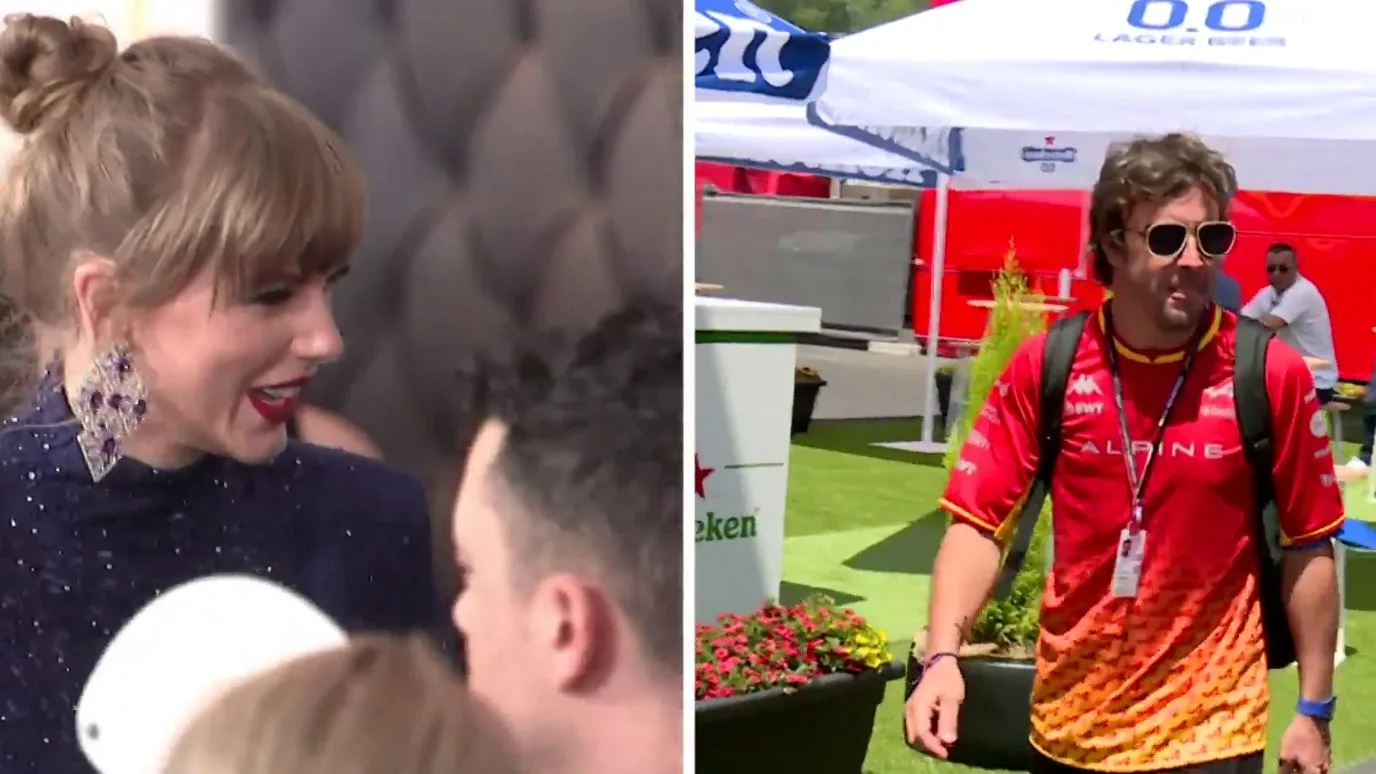 Tylor Swift y Fernando Alonso.
