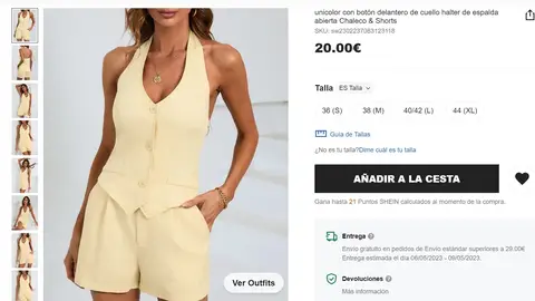 Conjunto con chaleco Conjunto con chaleco