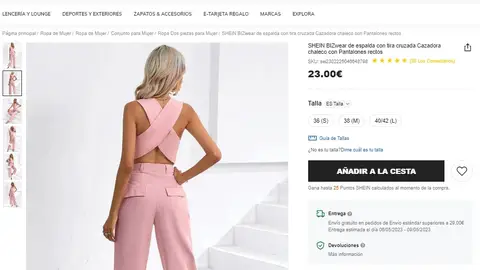 Conjunto con chaleco Conjunto con chaleco