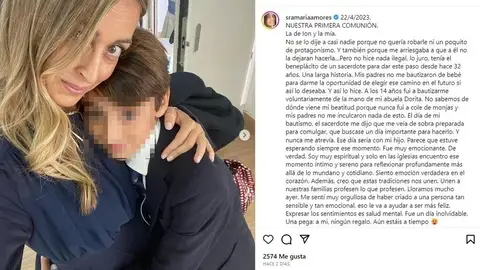 María Amores con su hijo Ion María Amores con su hijo Ion