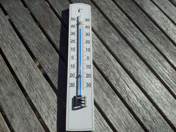 Imagen de archivo de un termómetro