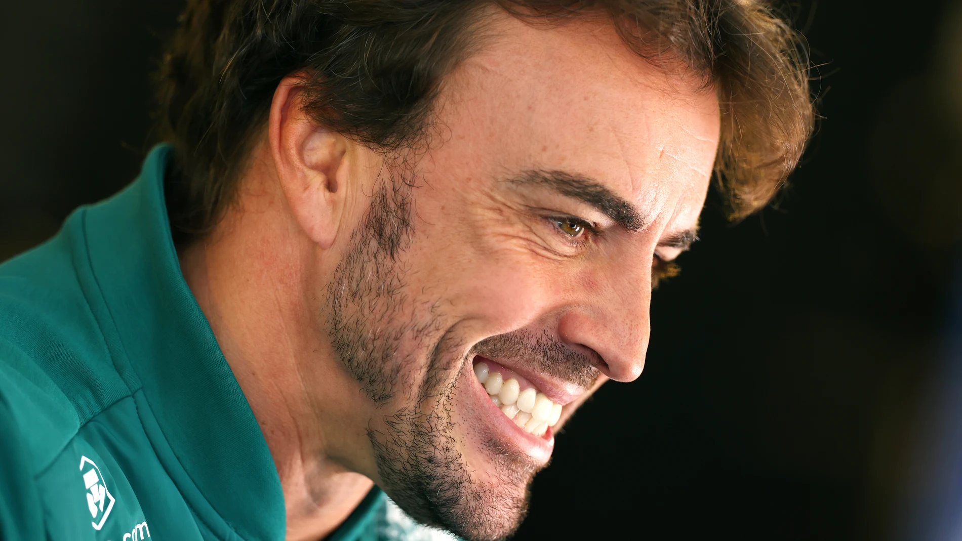 Fernando Alonso, sonriente en Bakú