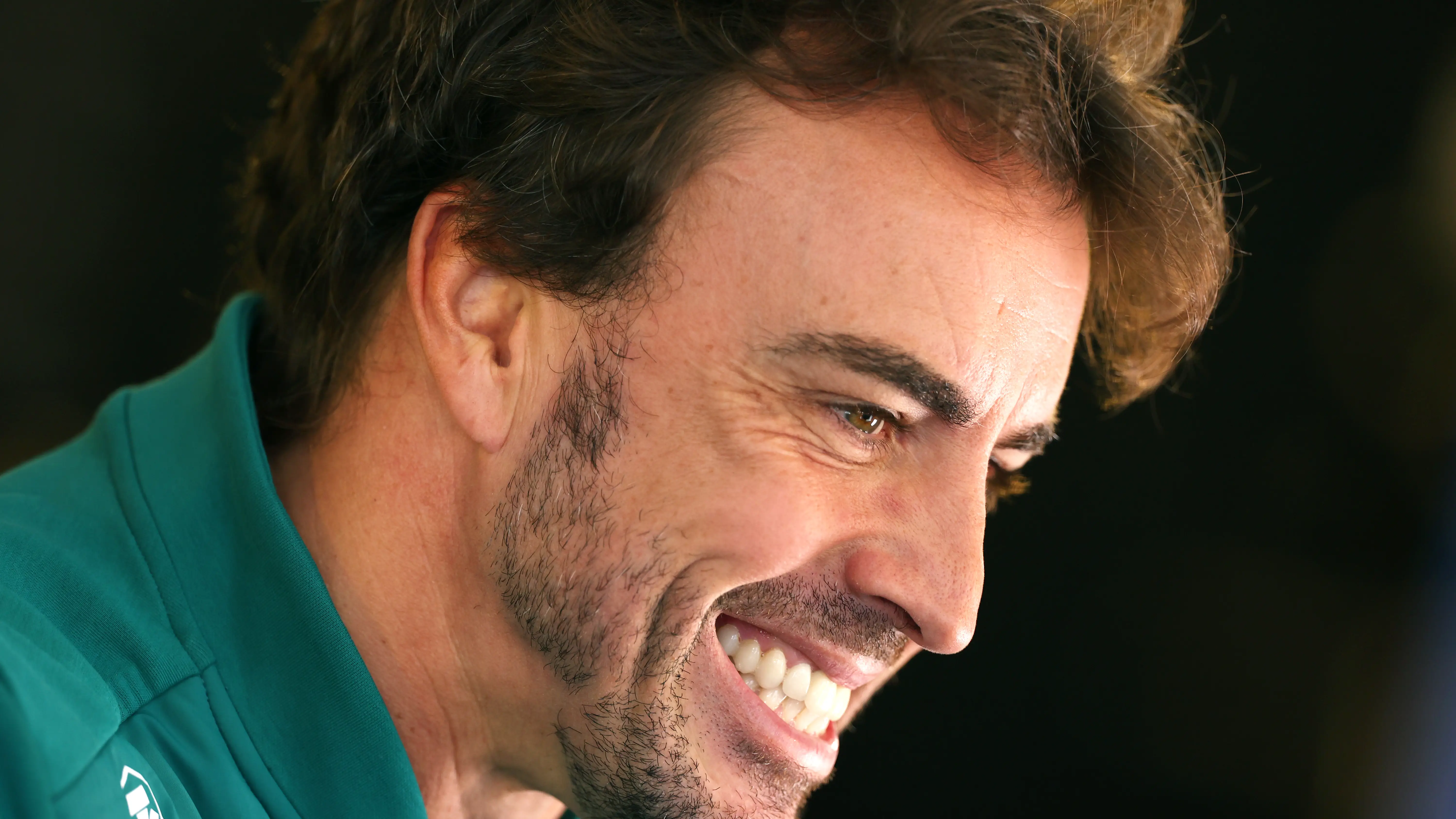 Fernando Alonso, sonriente en Bak&uacute;