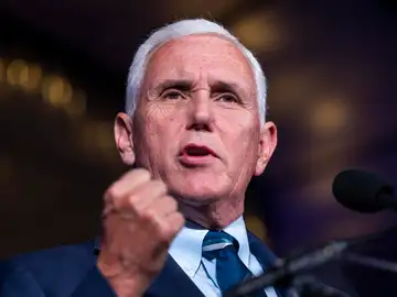 Fotografía de archivo del exvicepresidente de Estados Unidos Mike Pence Fotografía de archivo del exvicepresidente de Estados Unidos Mike Pence