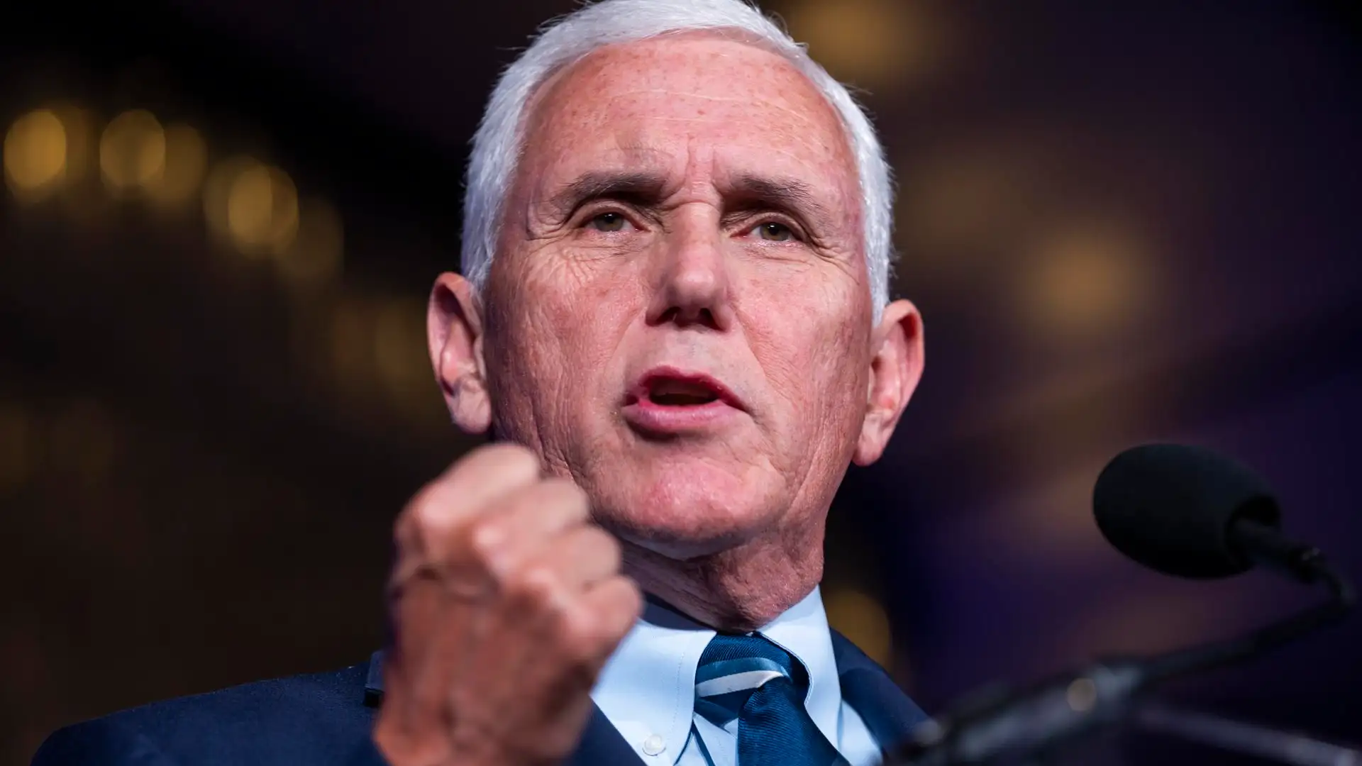 Fotografía de archivo del exvicepresidente de Estados Unidos Mike Pence Fotografía de archivo del exvicepresidente de Estados Unidos Mike Pence
