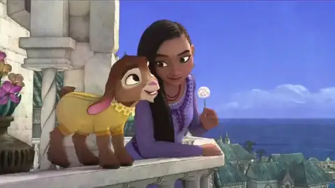 La película de Disney 'Wish' con Asha y la cabra Valentino La película de Disney 'Wish' con Asha y la cabra Valentino