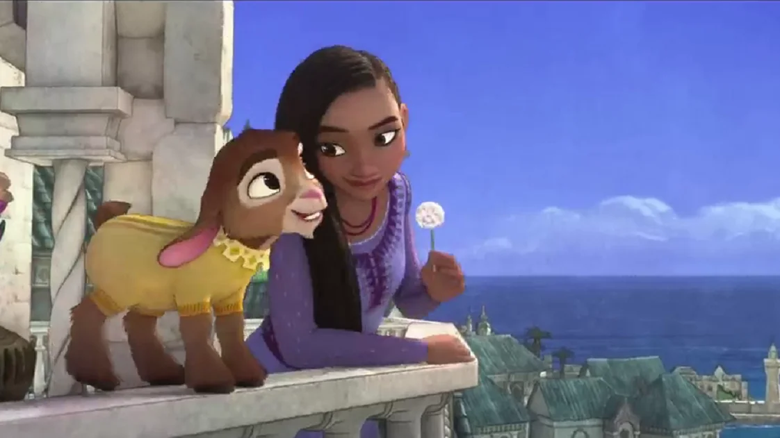 La película de Disney 'Wish' con Asha y la cabra Valentino La película de Disney 'Wish' con Asha y la cabra Valentino
