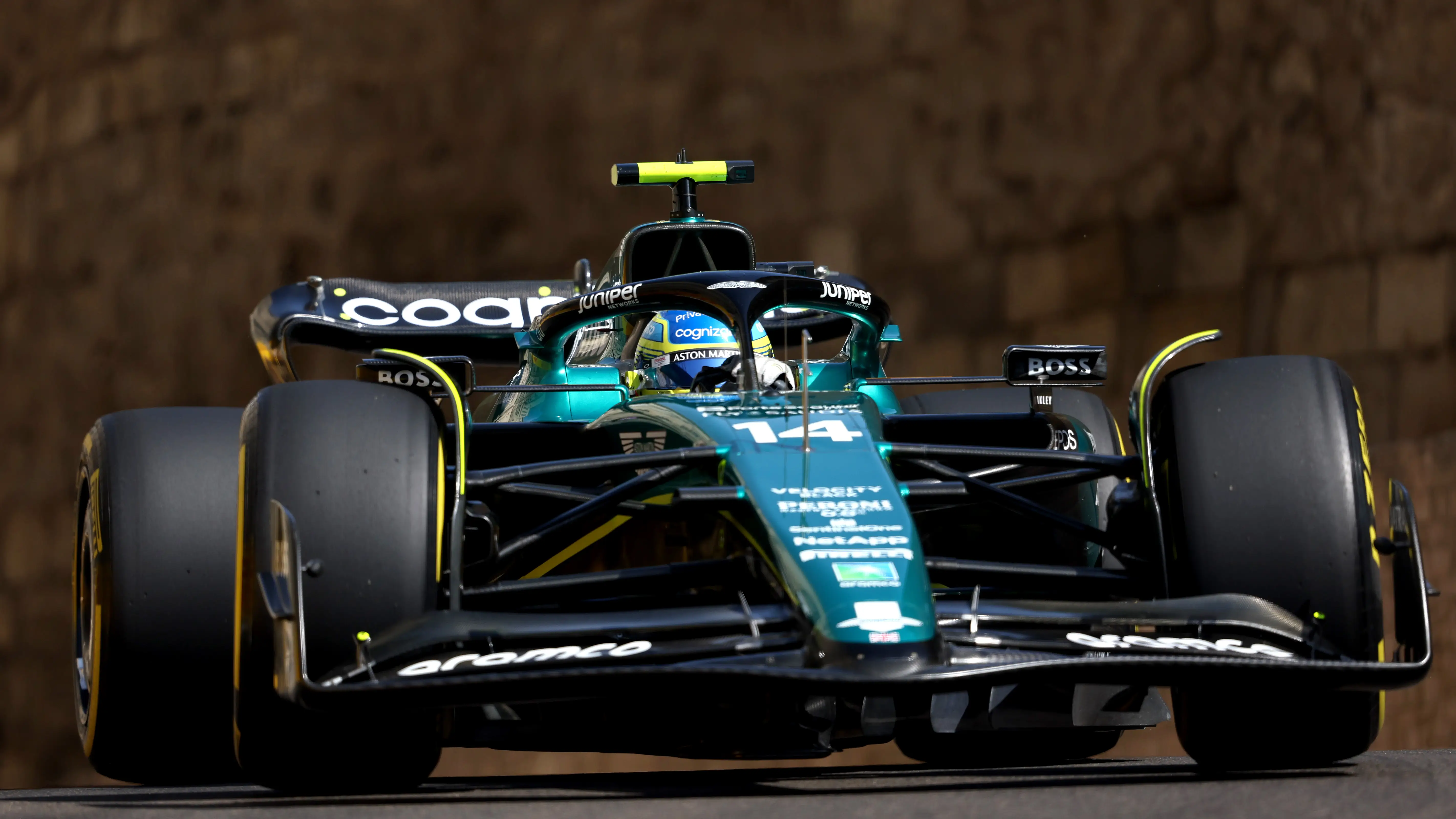 Fernando Alonso en los Libres 1 del GP de Azerbaiy&aacute;n