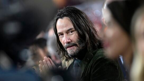 Keanu Reeves en una premiere de 'John Wick 4'