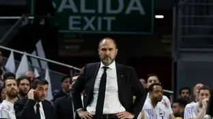 Chus Mateo, en un partido con el Real Madrid Chus Mateo, en un partido con el Real Madrid