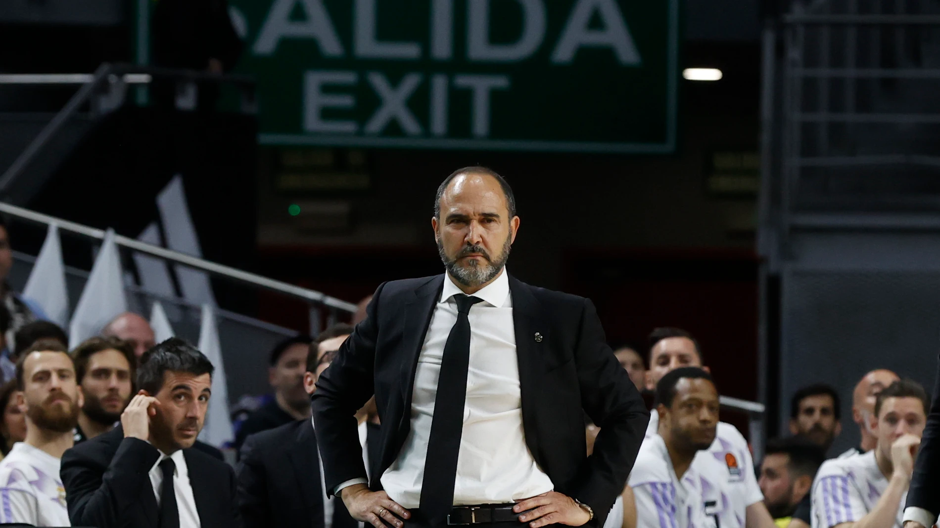 Chus Mateo, en un partido con el Real Madrid Chus Mateo, en un partido con el Real Madrid