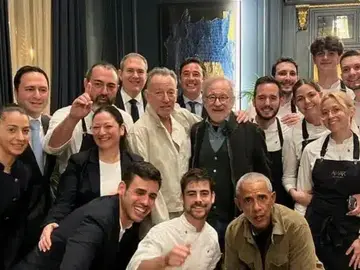 Obama, Springsteen y Spielberg cenan en el restaurante Amar de Barcelona: así fue la velada Obama, Springsteen y Spielberg cenan en el restaurante Amar de Barcelona: así fue la velada