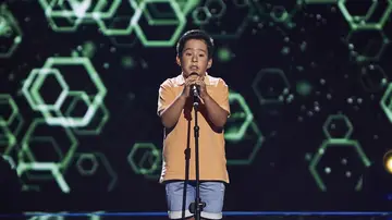 Adrián revoluciona el plató de ‘La Voz Kids’ tras cantar ‘Vida de rico’ de Camilo 