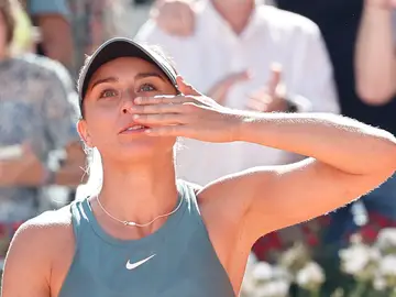 Badosa tras ganar a Cori Gauff en Madrid Badosa tras ganar a Cori Gauff en Madrid