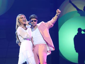 La actuaci&oacute;n de Merche con Abraham Mateo: &iexcl;Pura complicidad con &lsquo;Quiero decirte&rsquo;! 