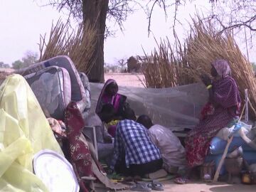 Una mujer da a luz en Sudán
