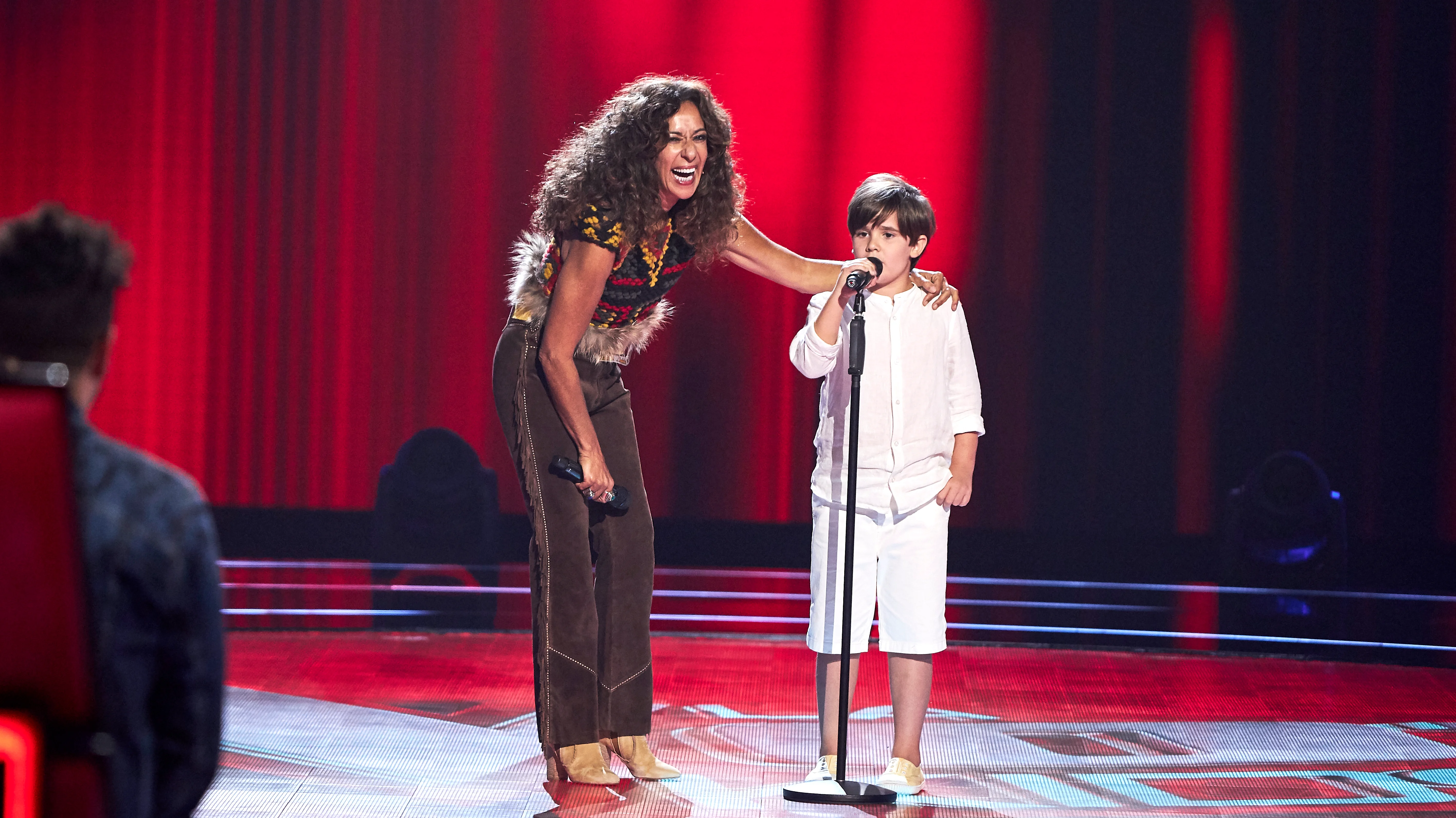 Rosario y Felipe en 'La Voz Kids'