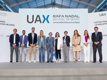 Un momento de la inauguración del nuevo polideportivo de UAX Rafa Nadal School of Sport