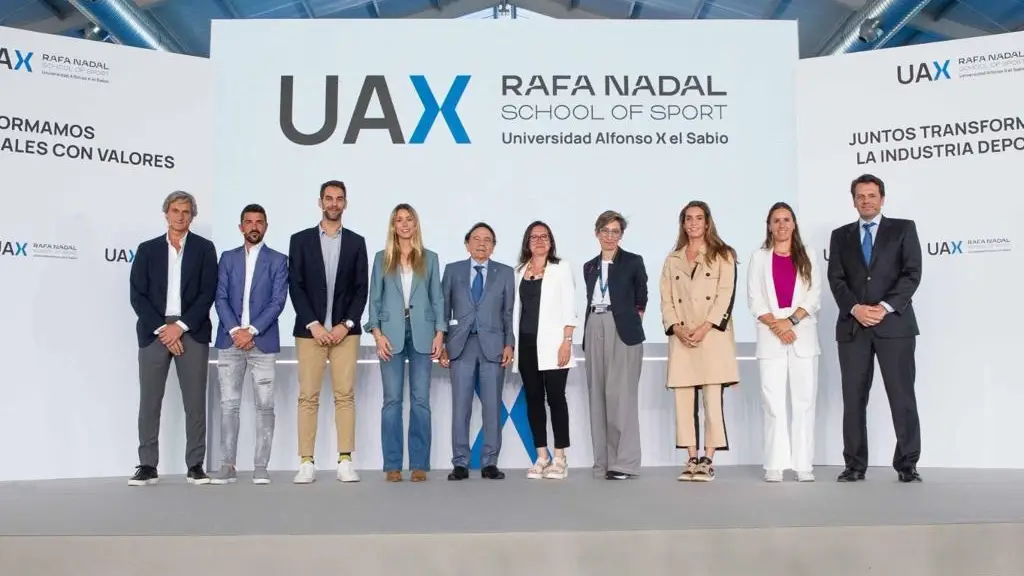 Un momento de la inauguraci&oacute;n del nuevo polideportivo de UAX Rafa Nadal School of Sport