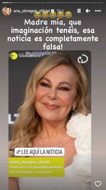 Ana Obregón desmiente haber contratado a un guardaespaldas Ana Obregón desmiente haber contratado a un guardaespaldas