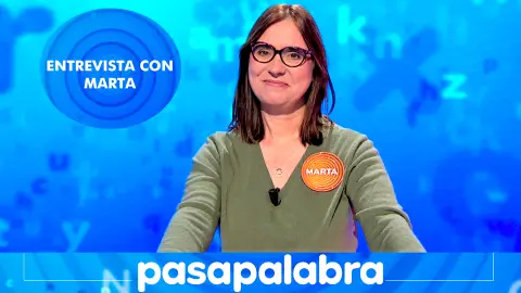Marta cumple 25 programas en 'Pasapalabra': "Me he propuesto llegar a 100 por lo menos"