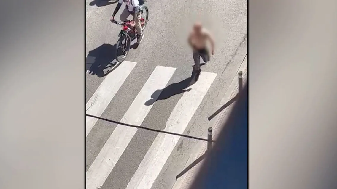 Denuncias por un hombre agresivo en el centro de Madrid. Denuncias por un hombre agresivo en el centro de Madrid.