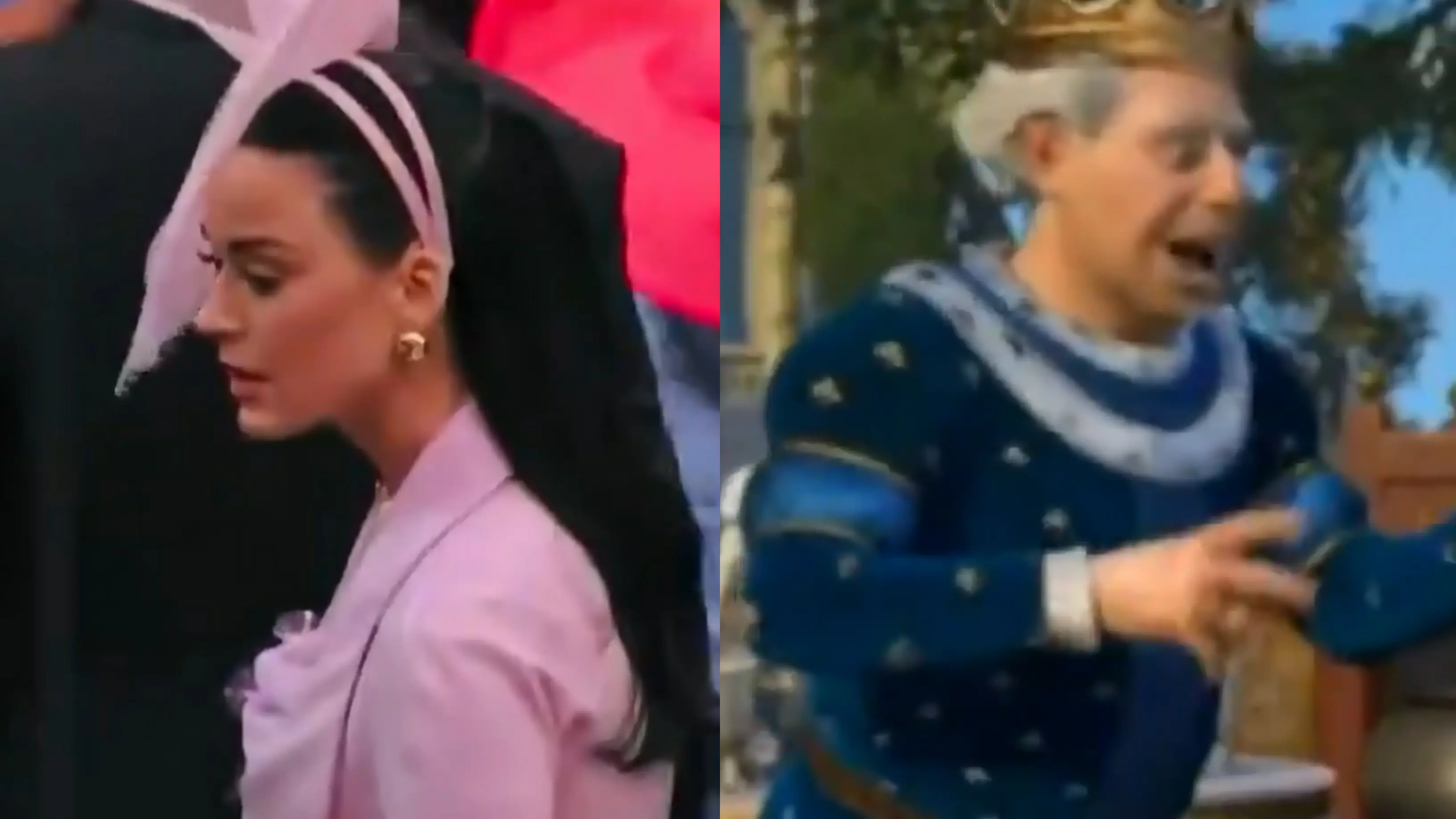 Katy Perry y el rey Harold, de 'Shrek' Katy Perry y el rey Harold, de 'Shrek'