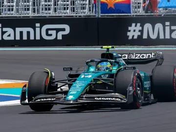 El Aston Martin de Fernando Alonso en Miami El Aston Martin de Fernando Alonso en Miami