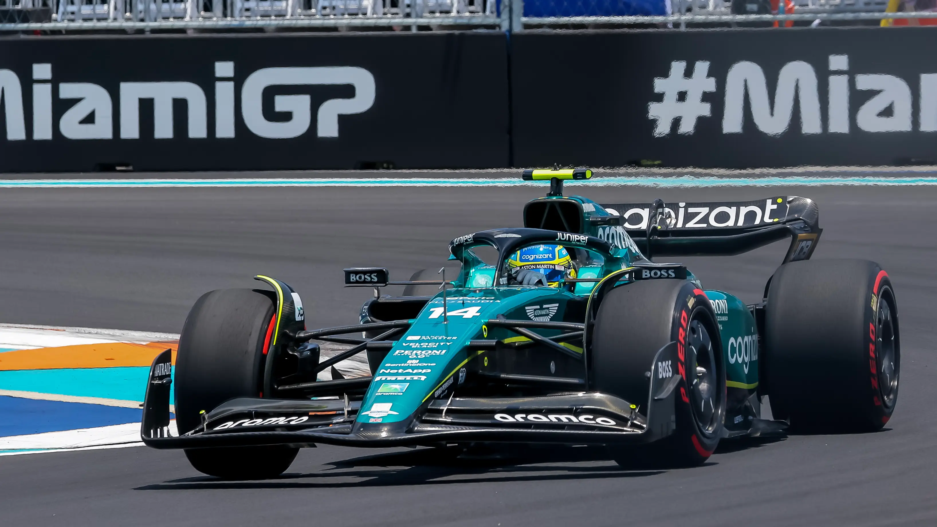 El Aston Martin de Fernando Alonso en Miami El Aston Martin de Fernando Alonso en Miami