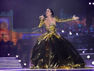 Katy Perry, en el concierto por la coronación de Carlos III