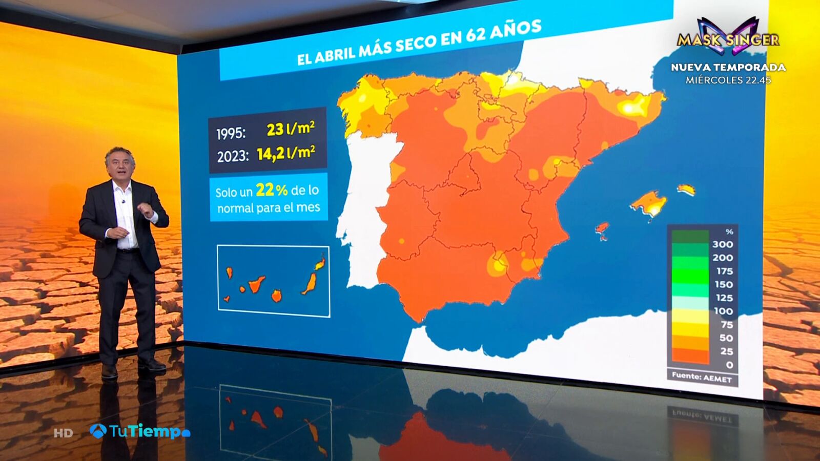 Roberto Brasero, tras el informe de AEMET de abril: 
