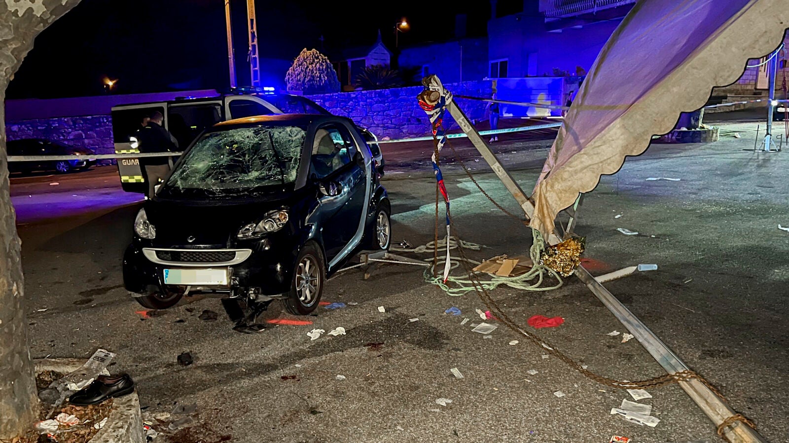 Al menos 18 heridos, un menor en estado grave, en un atropello múltiple durante un concierto en Vilanova de Arousa