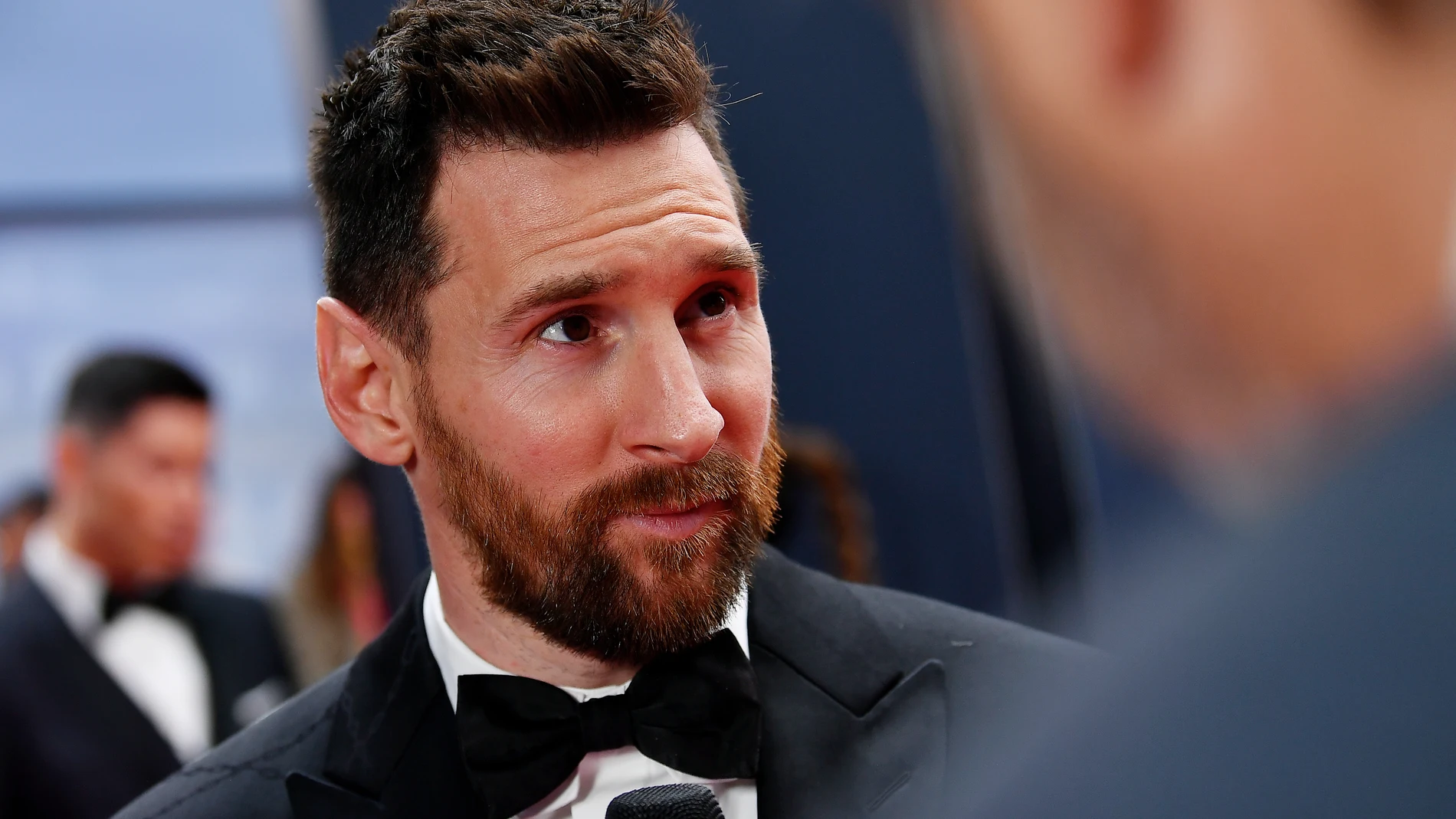 Leo Messi, en la alfombra roja de los Premios Laureus