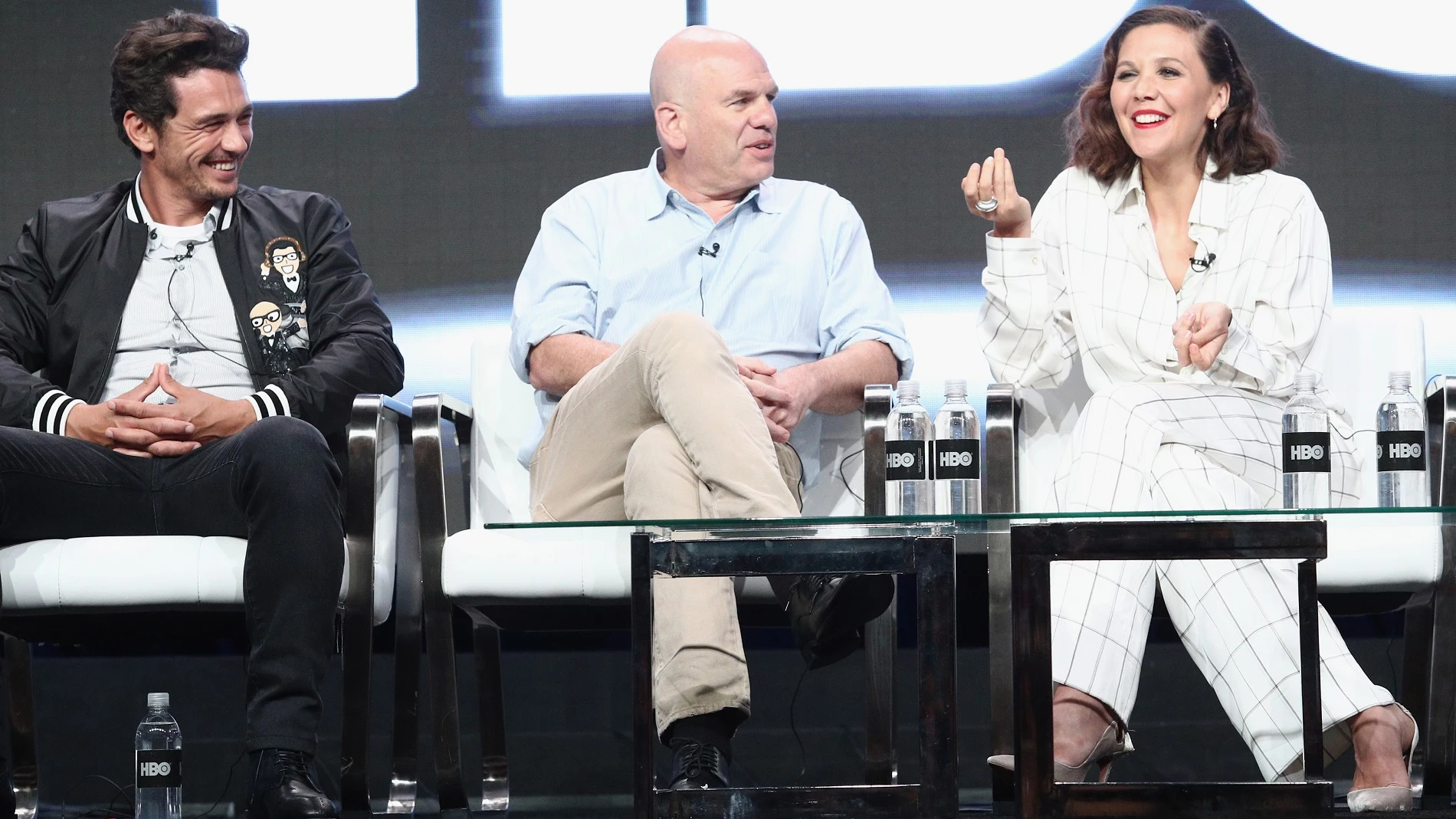 James Franco, David Simon y Maggie Gyllenhaal