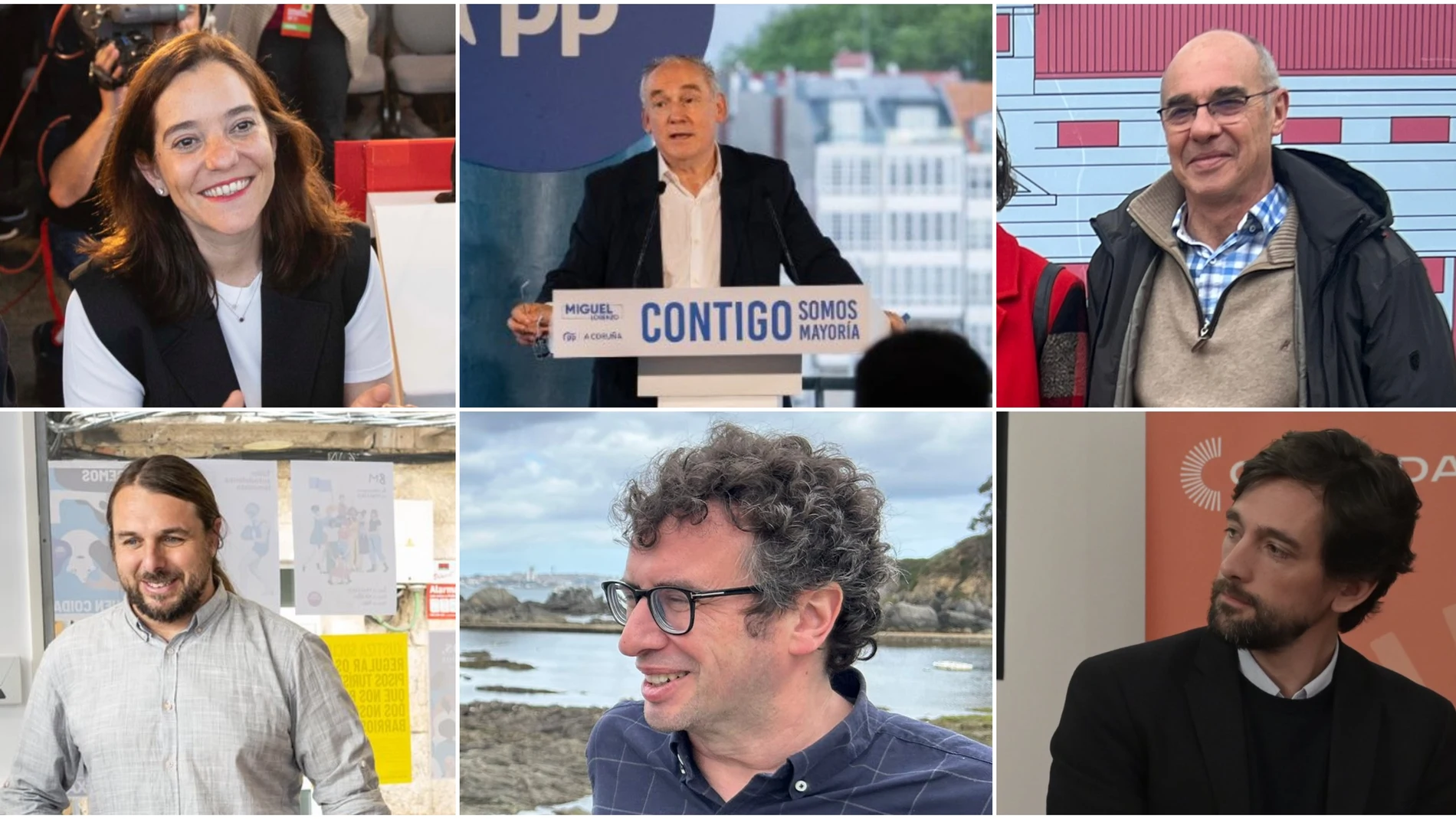 Los candidatos en las elecciones municipales de A Coruña