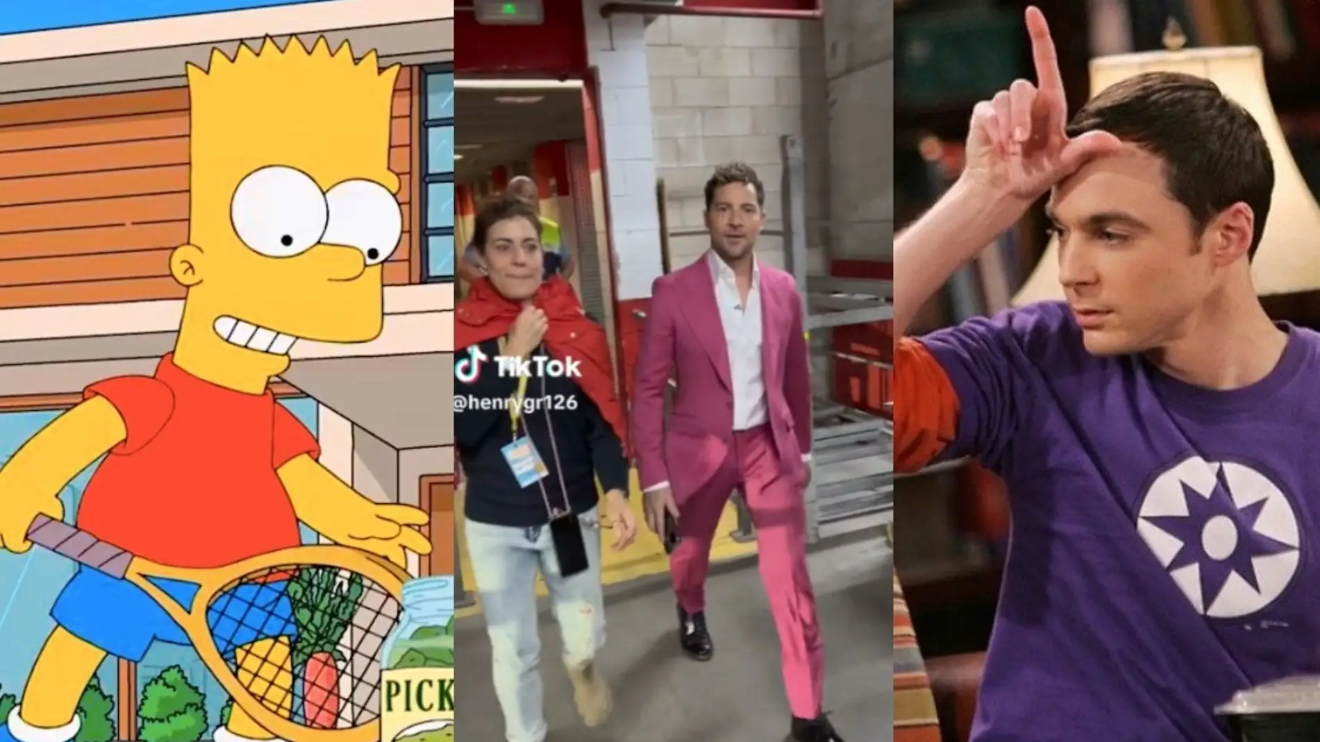 Bart Simpson, Sheldon Cooper o Batman recrean el momentazo de David Bisbal