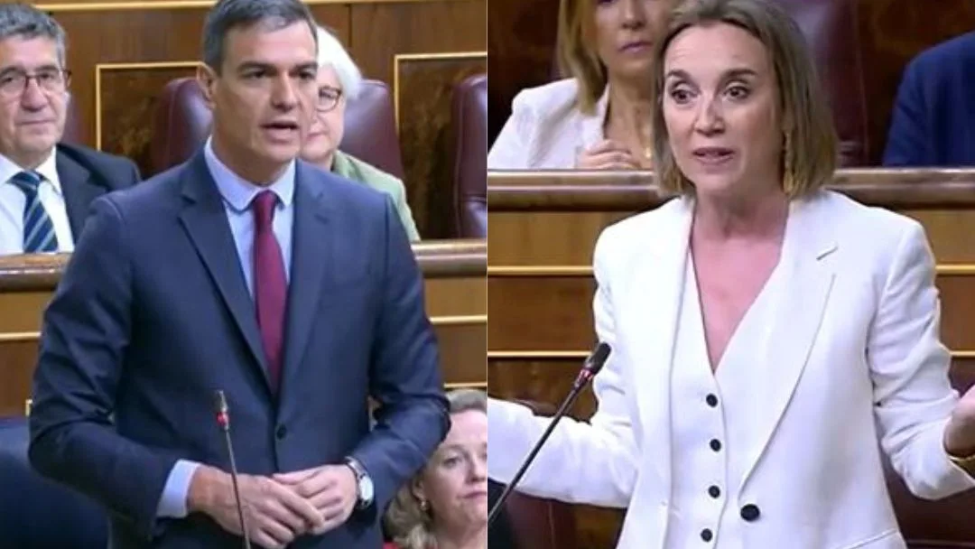 Pedro Sánchez y Cuca Gamarra Pedro Sánchez y Cuca Gamarra