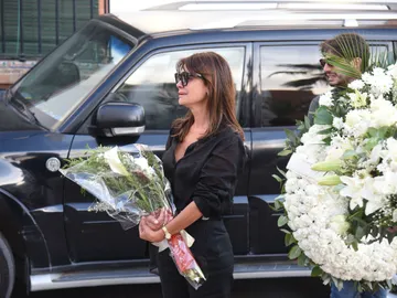María José Suárez, en el funeral de Cristo Báñez María José Suárez, en el funeral de Cristo Báñez