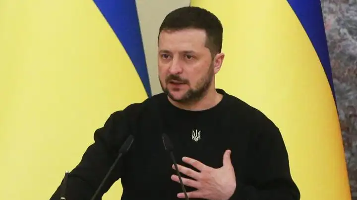 Zelenski dice que necesita más tiempo para la contraofensiva Imagen de archivo de Volodímir Zelenski