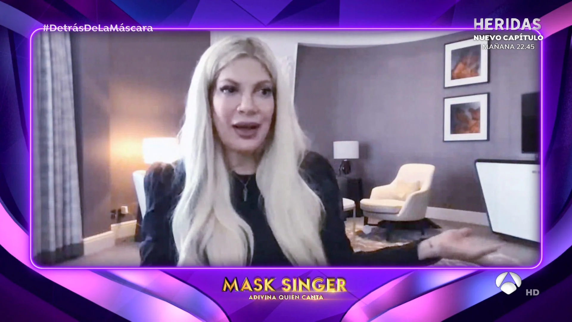 Las primeras palabras de Tori Spelling tras participar en 'Mask Singer': "Me da miedo cantar, pero lo he hecho"